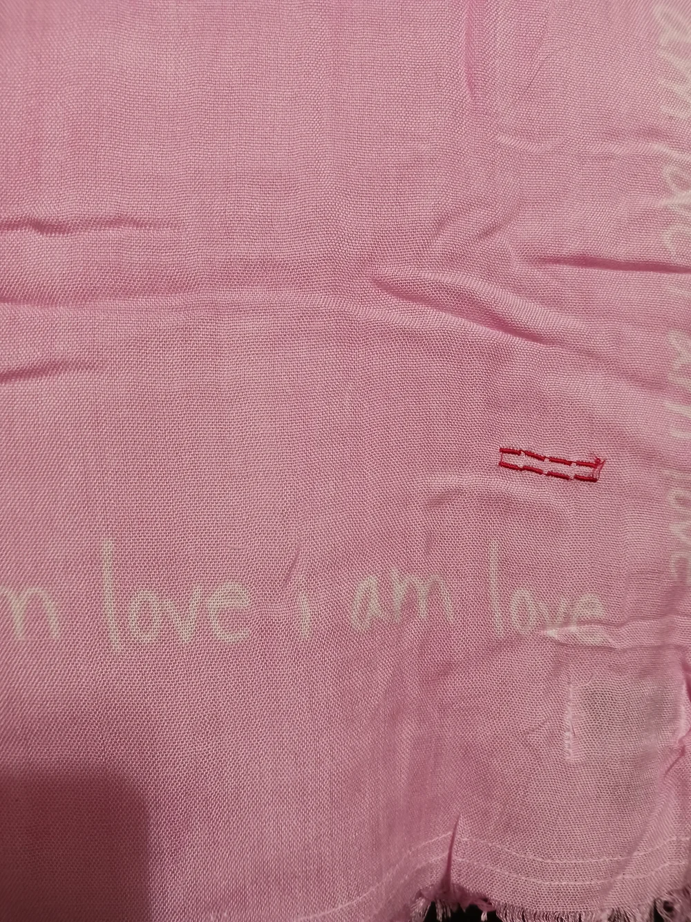 Peace Love World Pink 'Love I Am' Lightweight Scarf Wrap